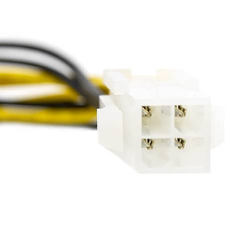 Cable alimentacion interna ATX 4 pin a 8 pin 0.20 M Negro