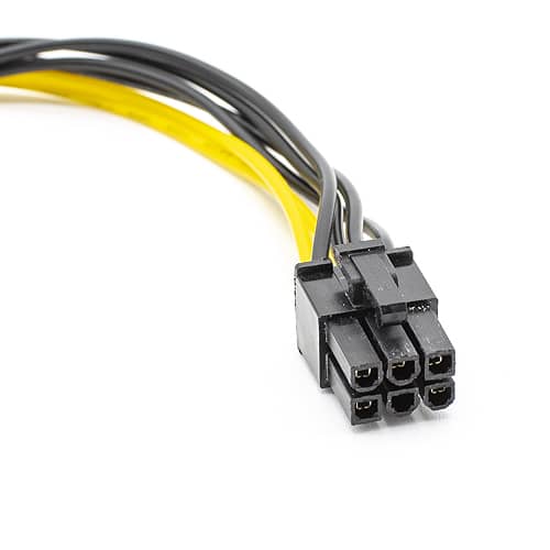Cable alimentacion SATA 15 pin macho a PCI Express 6 pin 0.20 M Multicolor