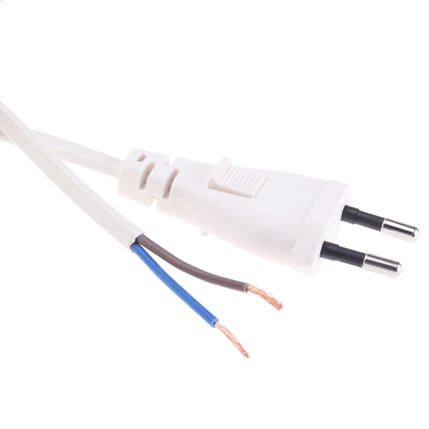 Cable alimentacion Tipo C CEE7 macho a bornes 2x0.75mm 1.5 M Blanco