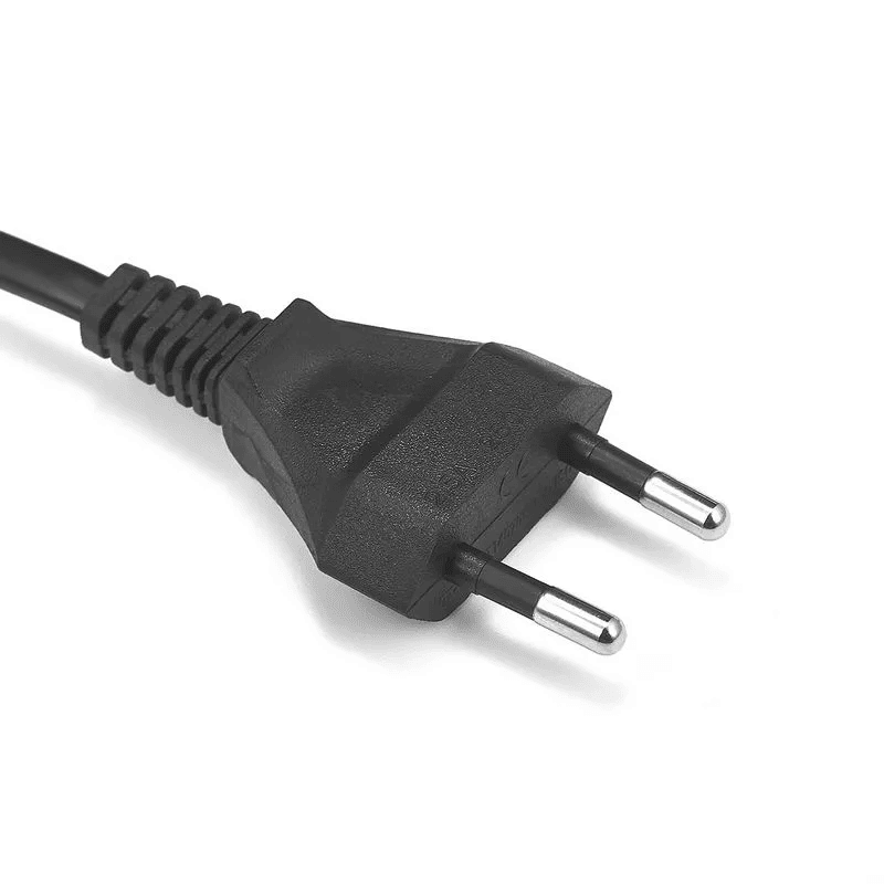 Cable alimentacion Tipo C CEE7 macho a bornes 2x0.75mm 1.5 M Negro