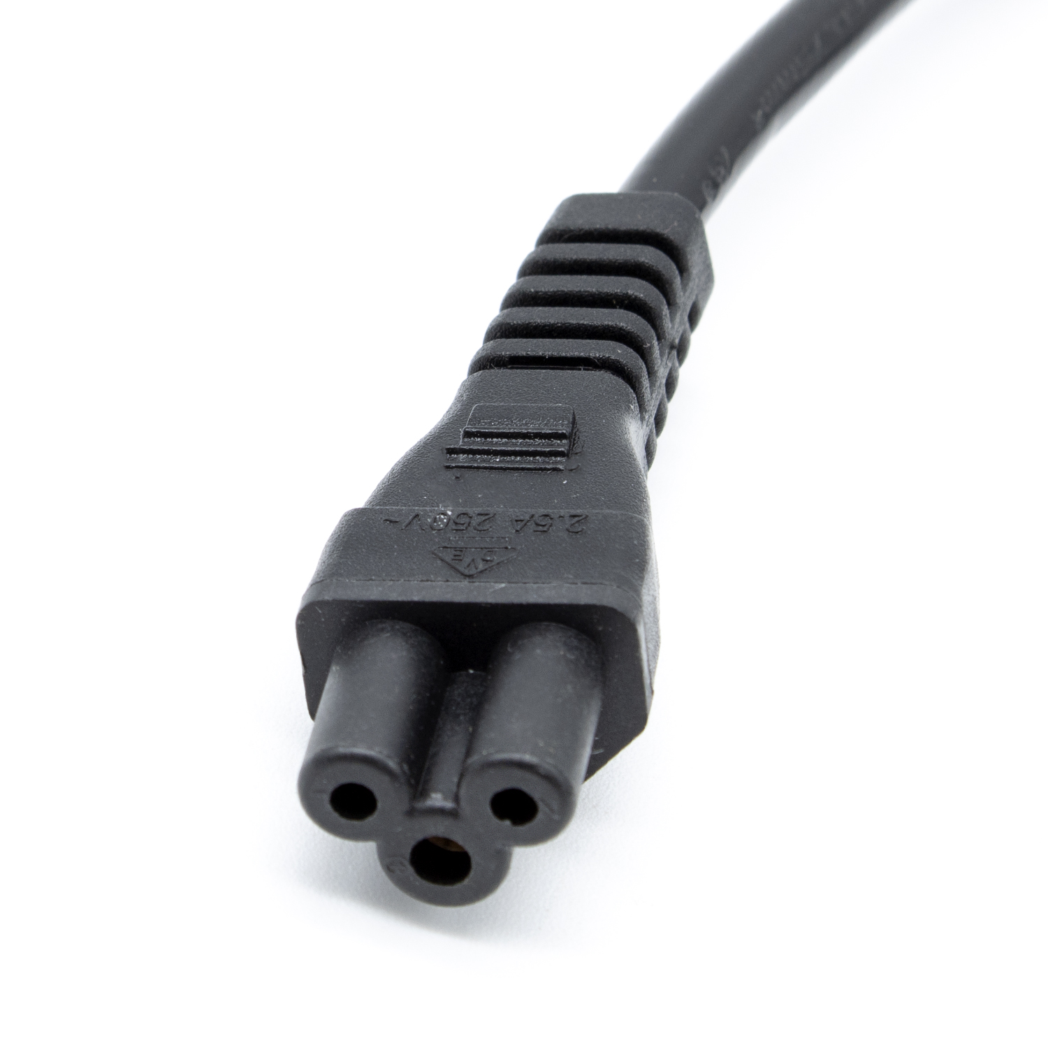 Cable alimentacion Trebol IEC-320-C5 1.8 M Negro