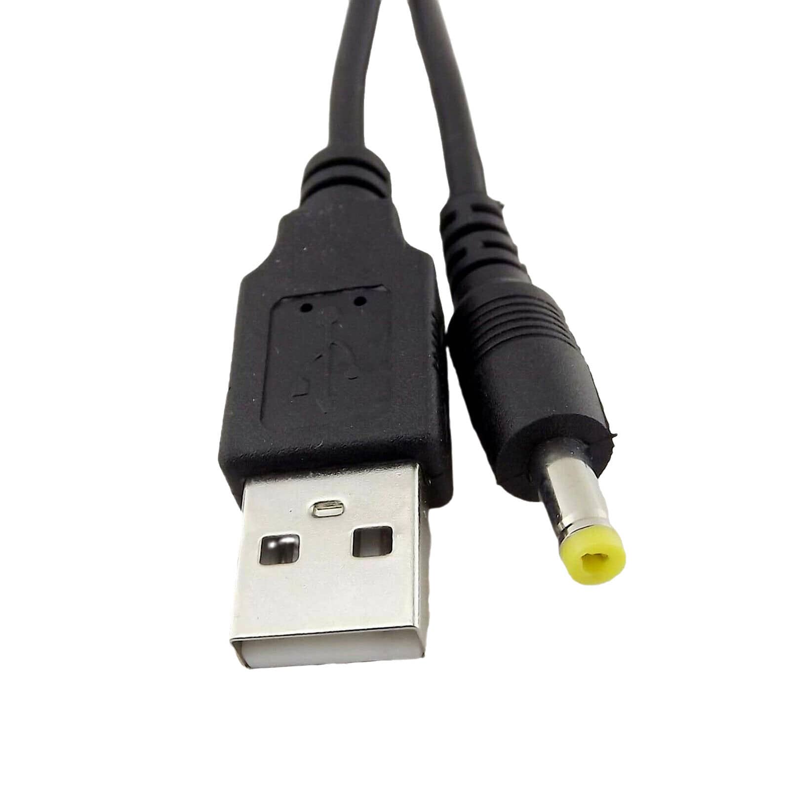 Cable alimentacion USB 2.0 a 4.0 mm x 1.7 mm DC 0.8 M Negro