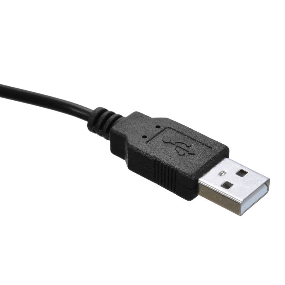 Cable alimentacion USB 2.0 a 4.0 mm x 1.7 mm DC 0.8 M Negro