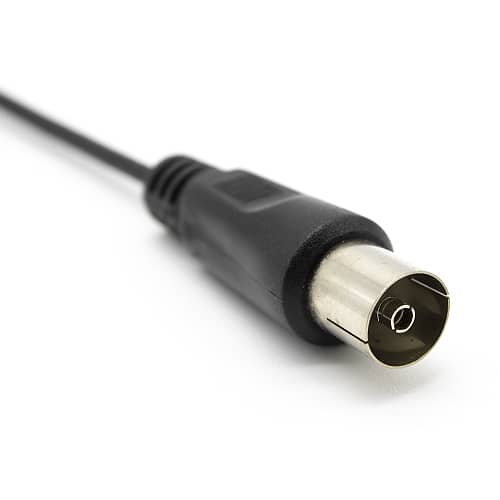 Cable antena coaxial hembra - MCX macho 0.10 M Negro