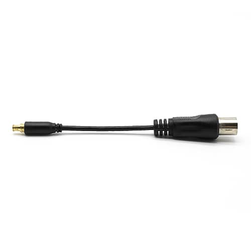 Cable antena coaxial hembra - MCX macho 0.10 M Negro