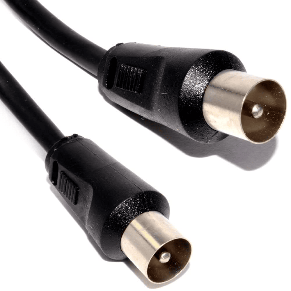 Cable Coaxial Antena TV 75 Ohms (1.5m/negro)