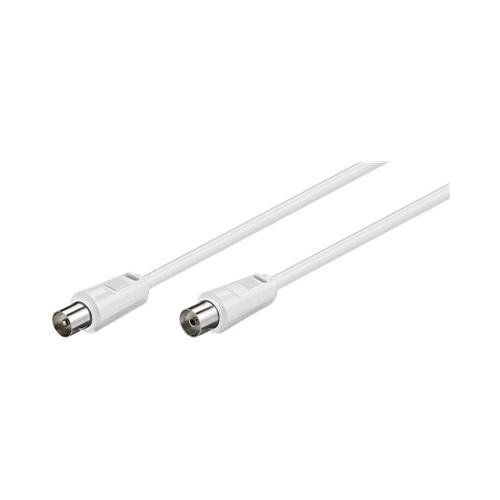 Cablepelado Cable Antena de TV de 75 Ohm acodado 1.5 Metros Negro