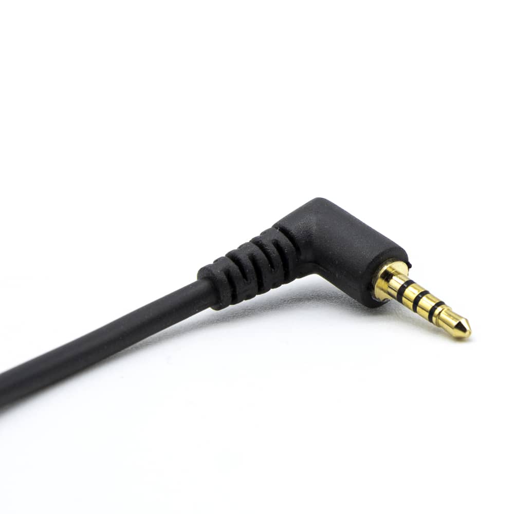 Cable audio estereo jack 2.5 macho 4 pin a jack 3.5 hembra 0.15 M Negro