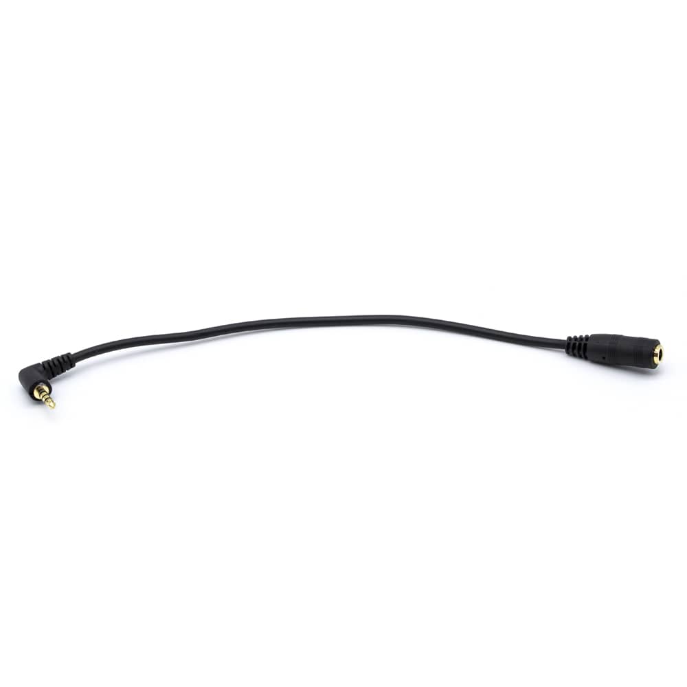 Cable audio estereo jack 2.5 macho 4 pin a jack 3.5 hembra 0.15 M Negro
