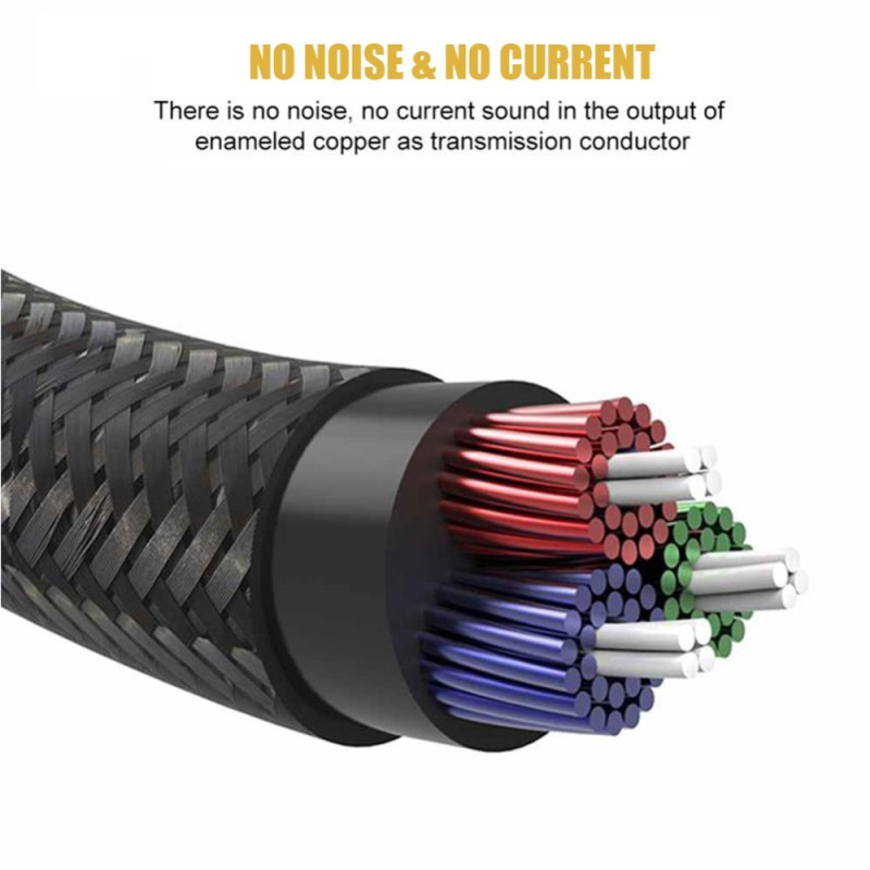Cable auxiliar micrófono Jack control volumen 1.2 Metros Blanco