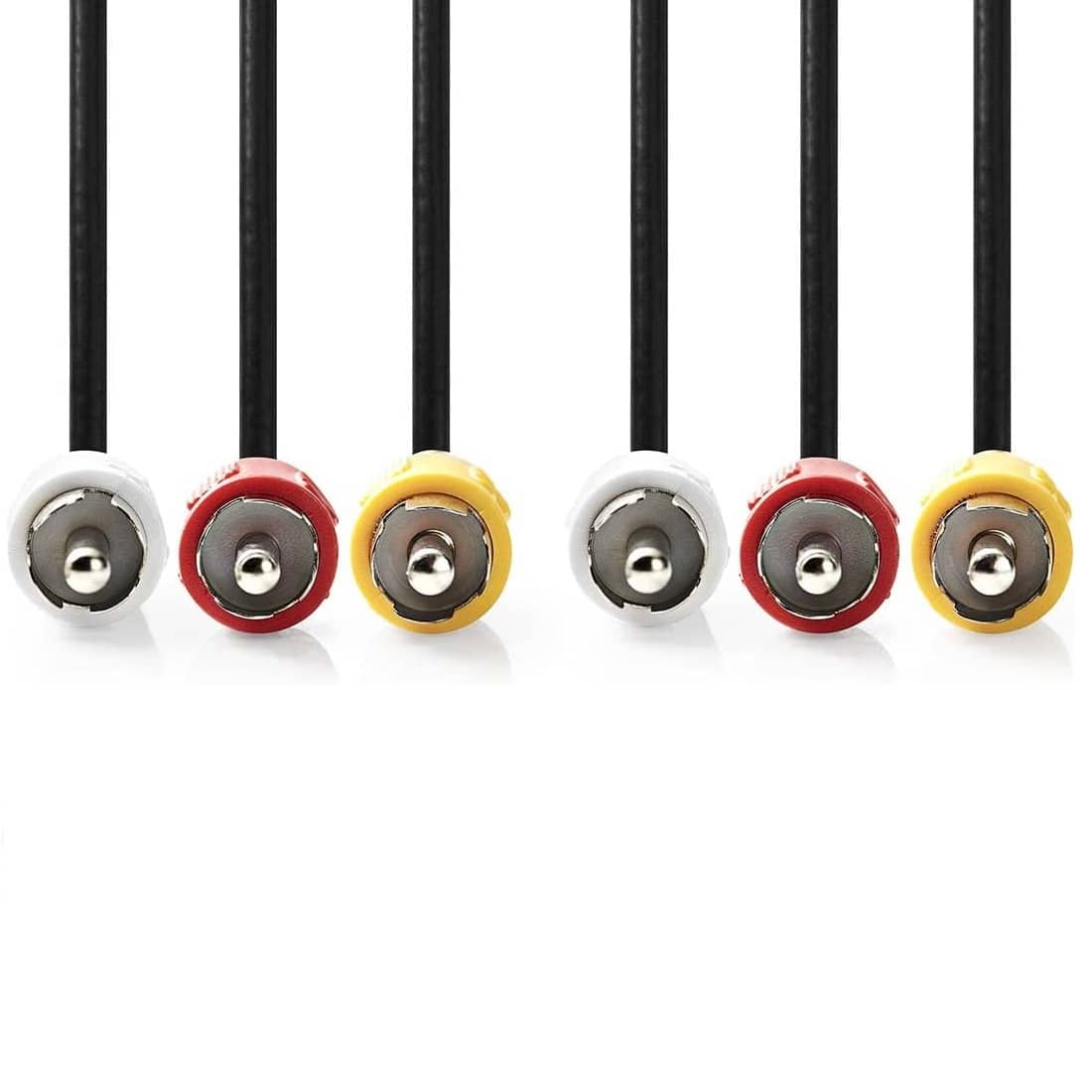 Cable AV 3x RCA macho 3 M Negro