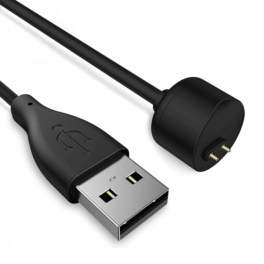 Cable carga y sincro compatible con Xiaomi mi Band 5 6 y 7 1 M Negro