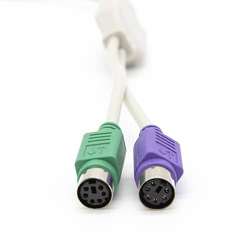 Cable conversor PS2 a USB 2.0 0.15 M Blanco