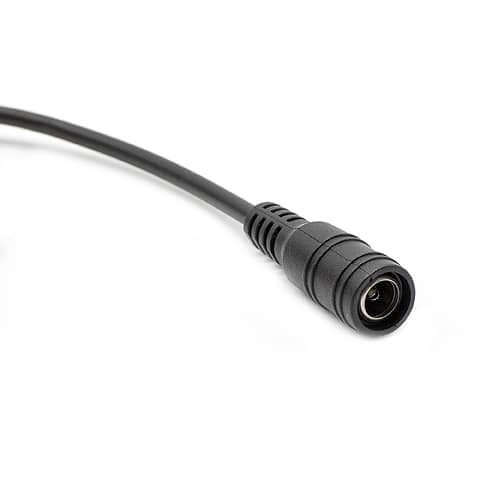 Cable DC 5.5x2.1 con interruptor macho-hembra 0.30 M Negro