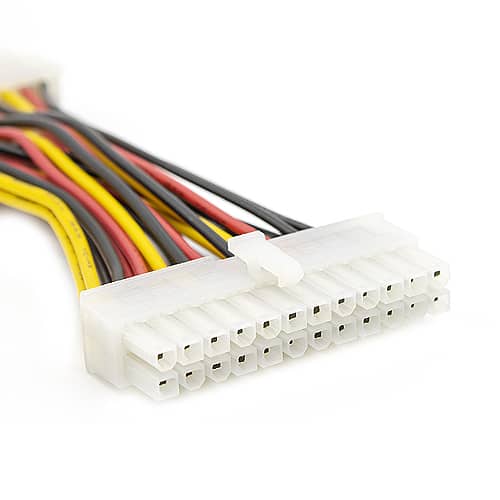 Cable de alimentacion ATX 24 pin macho - 20 pin hembra 0.15 M Multicolor