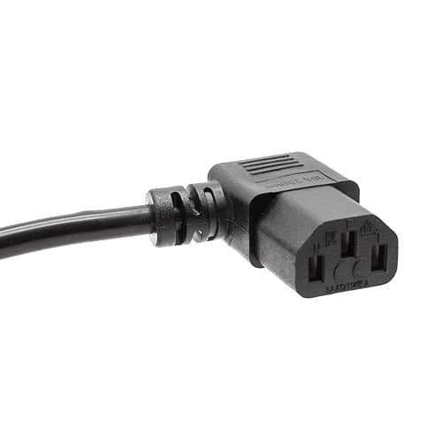 Cable de alimentacion CPU CEE7/M-C13/H acodado 2 M Negro