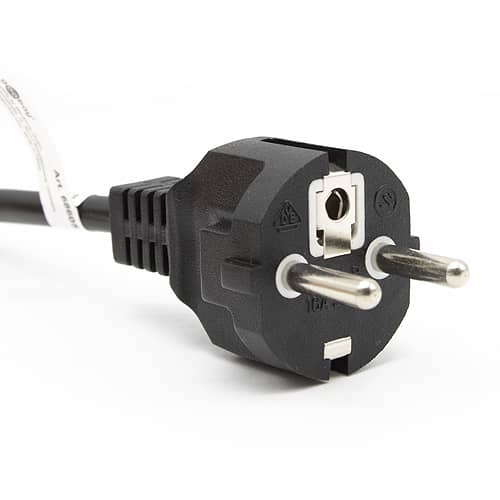 Cable de alimentacion CPU recto CEE7 1.5 M Negro