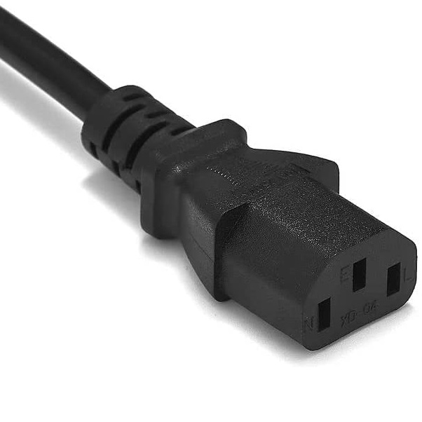 Cable de alimentacion CPU recto CEE7 3 M Negro