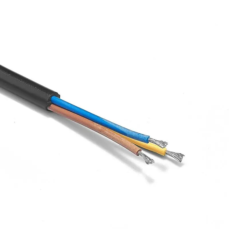 Cable de alimentacion electrico UK a bornes 2x0.75mm 1.5 M Negro