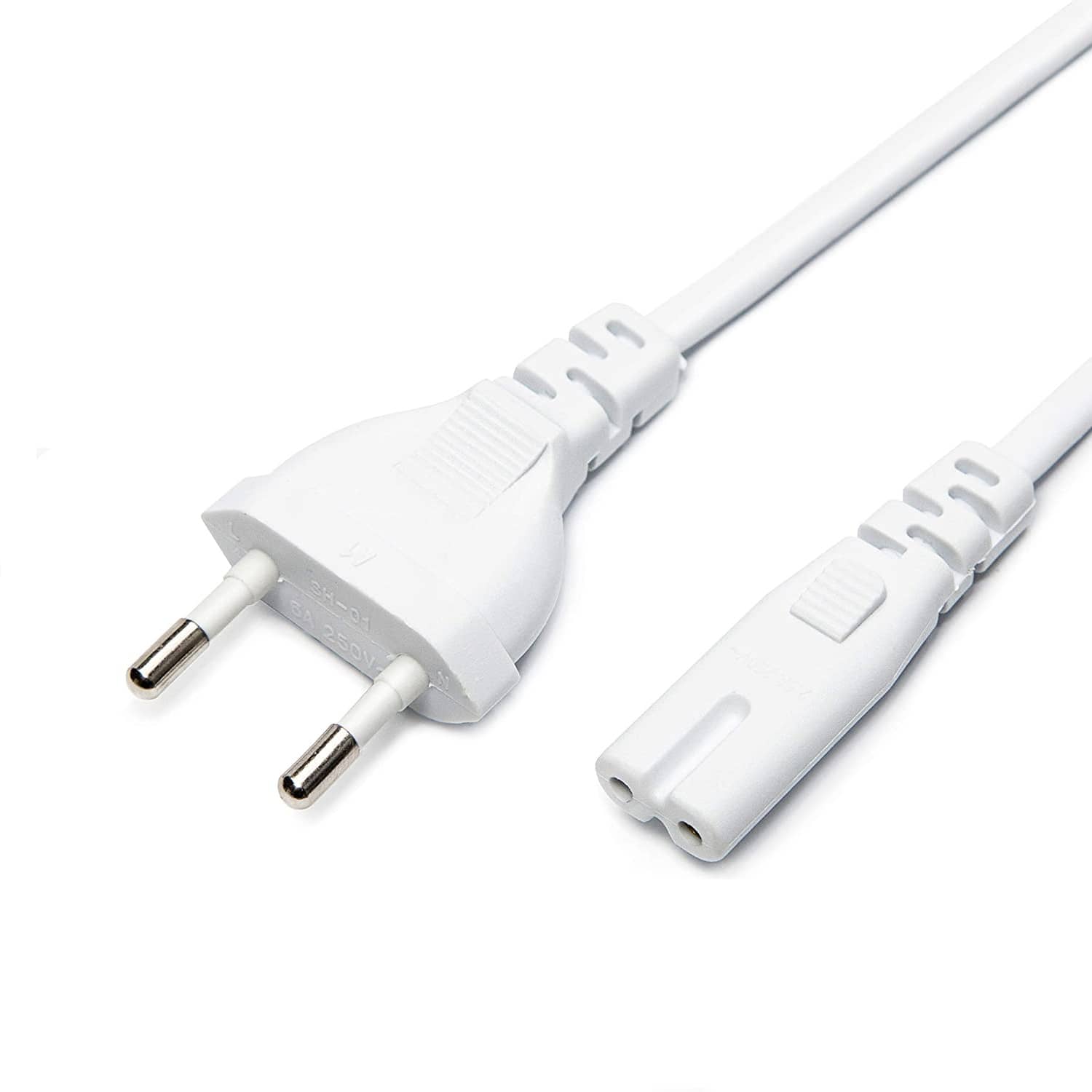 Cable de alimentacion IEC-320-C7 5 M Blanco