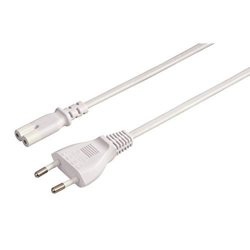 Cable de alimentacion IEC-320-C7 1.8 M Blanco
