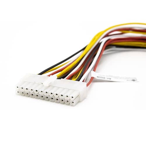 Cable de alimentacion interna ATX 24 pin hembra-macho 0.30 M Multicolor