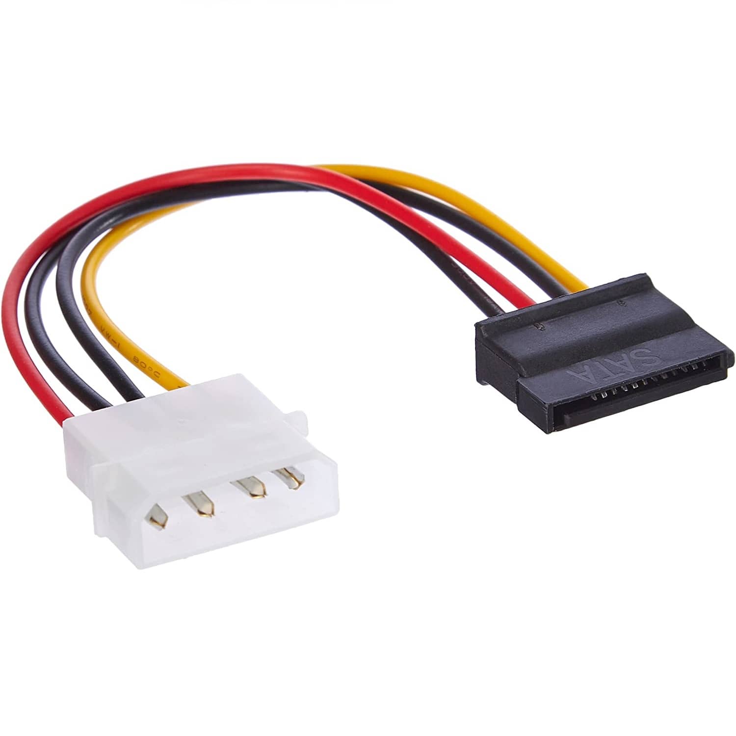 Cable de alimentacion interna Molex 5.25 a Sata 0.15 M Negro