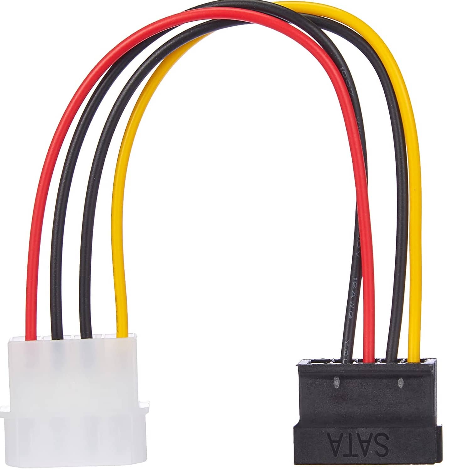 Cable de alimentacion interna Molex 5.25 a Sata 0.15 M Negro