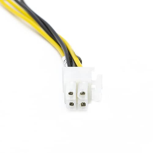 Cable de alimentación interna P4 macho – Molex macho 0.15 M Negro