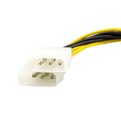 CABLEPELADO Cable de alimentacion para Tarjeta Grafica PCI-E 6 Pin 0.15 M Multicol 