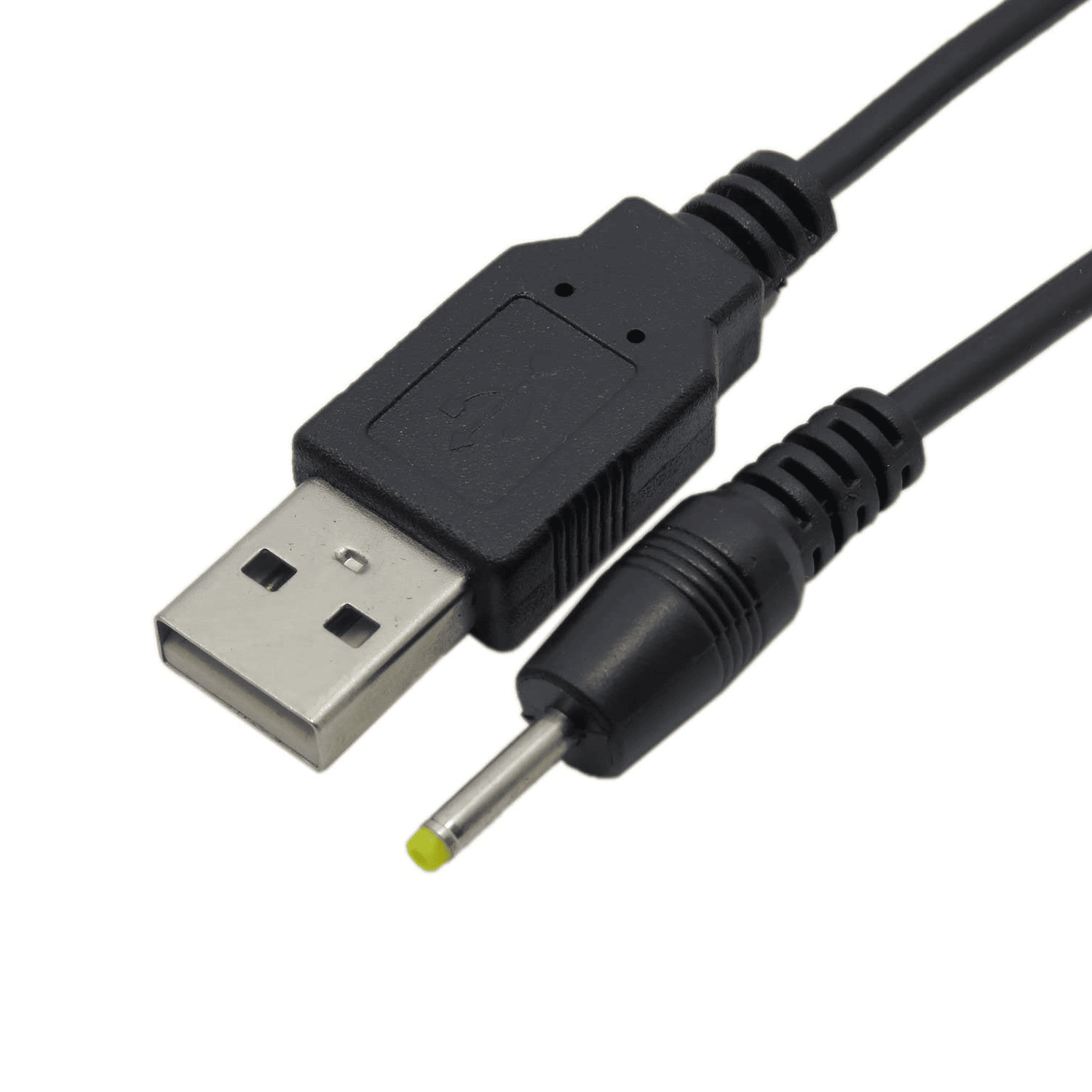 Cable de Alimentacion USB 2.0 a 2.5 mm DC 0.8 M Negro