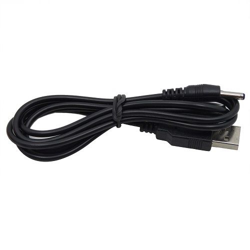 Cable alimentacion USB 2.0 DC 3.5 mm x 1.35 mm 0.8 M Negro