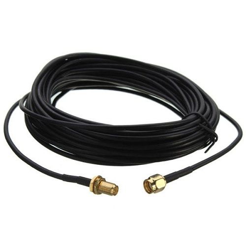 Cable de antena RP-SMA 50 Ohm 1 M Negro
