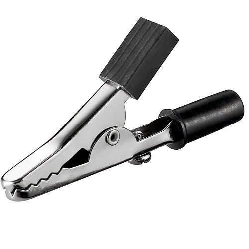 Pinza de cocodrilo 45 mm Negro