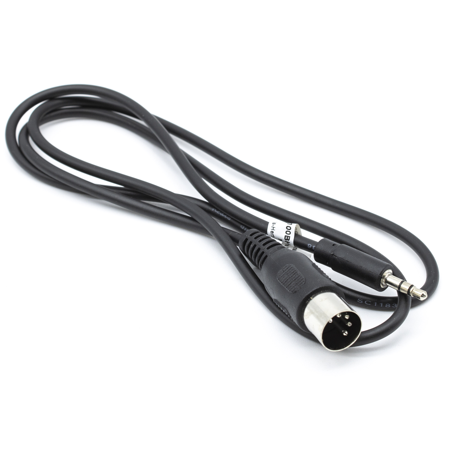 Cable de audio DIN 5 pines - jack 3.5 mm 2 M Negro