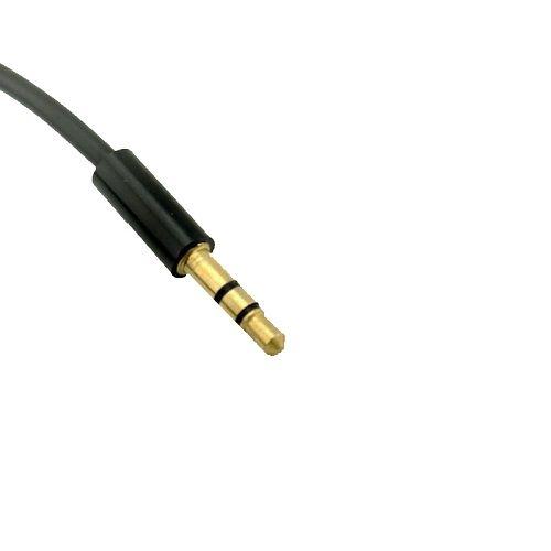 Cable de audio estereo 3x Jack 3.5mm hembra a 3.5mm 0.50 M Negro