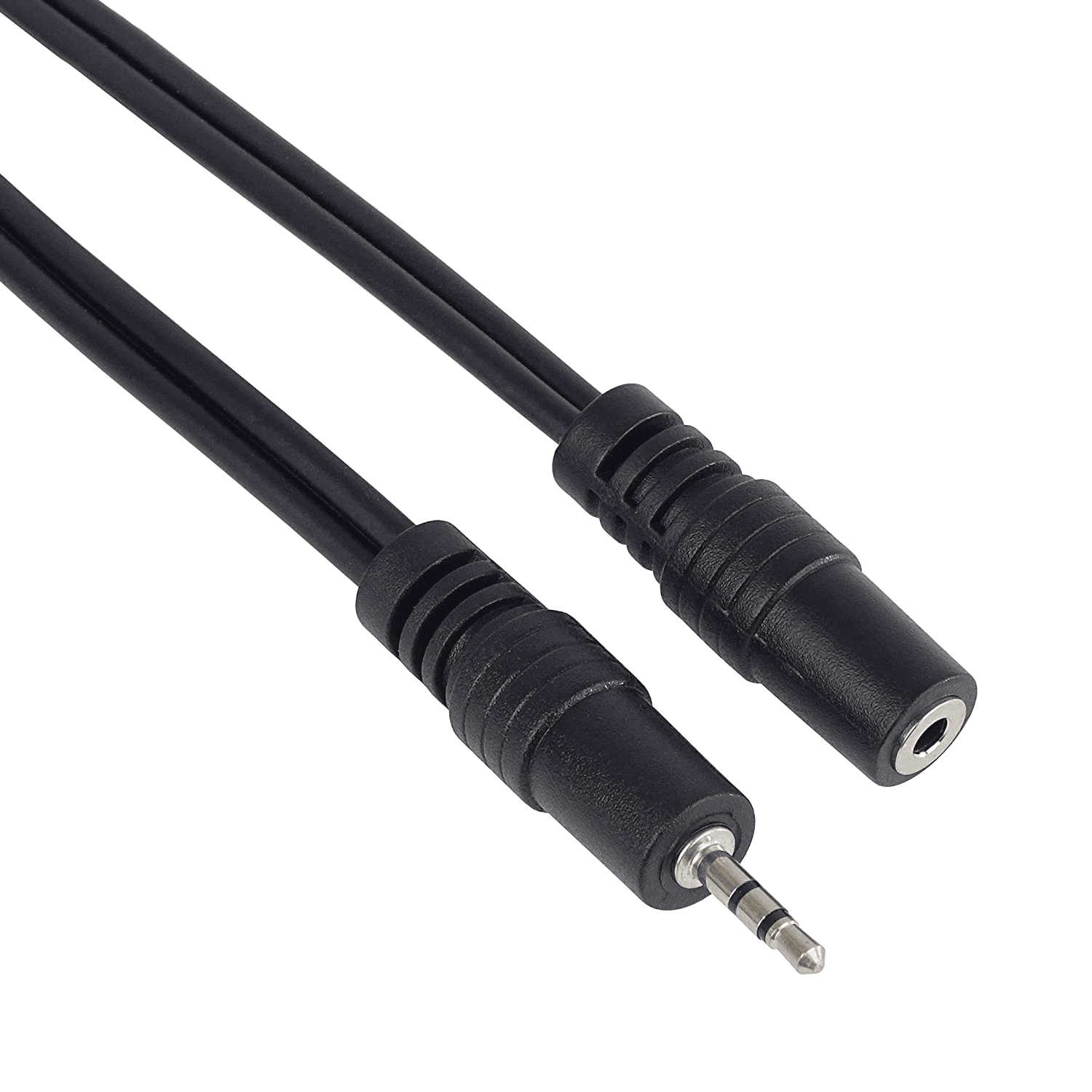 Cable de audio estereo jack 2.5 macho a jack 2.5 hembra 2 M Negro