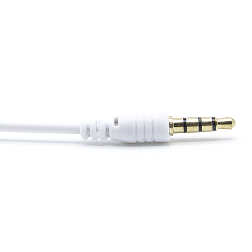 Cable de audio estereo jack 3.5 macho-macho 4 pin 2 M Blanco