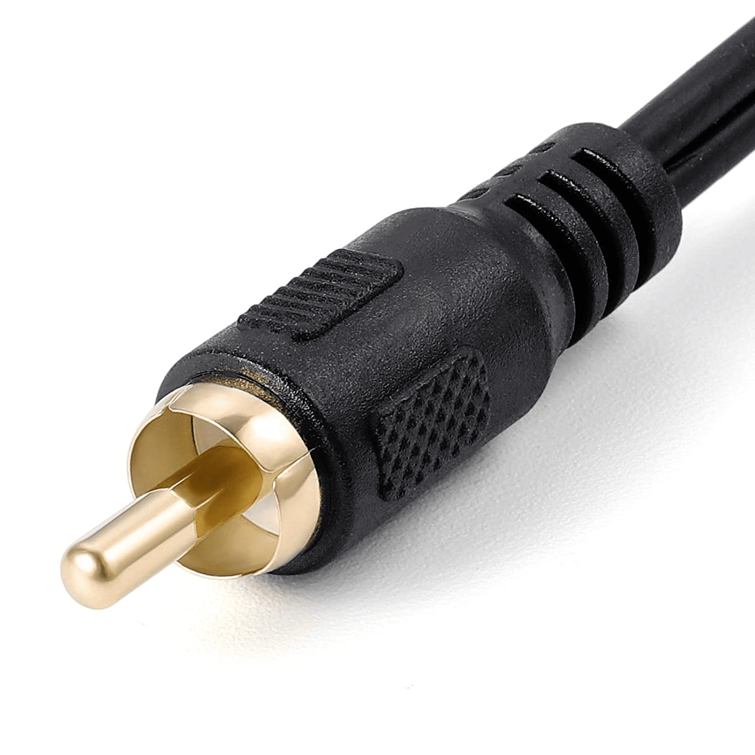 Cable de audio mono 2x rca /H - rca /M 0.20 M Negro