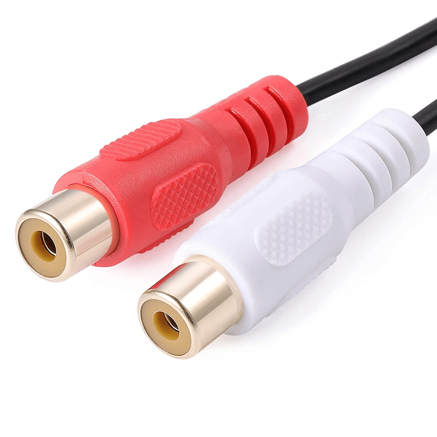 Cable de audio mono 2x rca /H - rca /M 0.20 M Negro