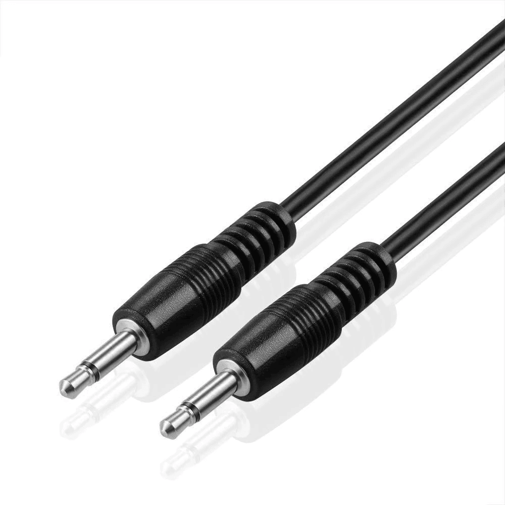 Cable de audio mono jack 3.5 macho 1.5 M Negro
