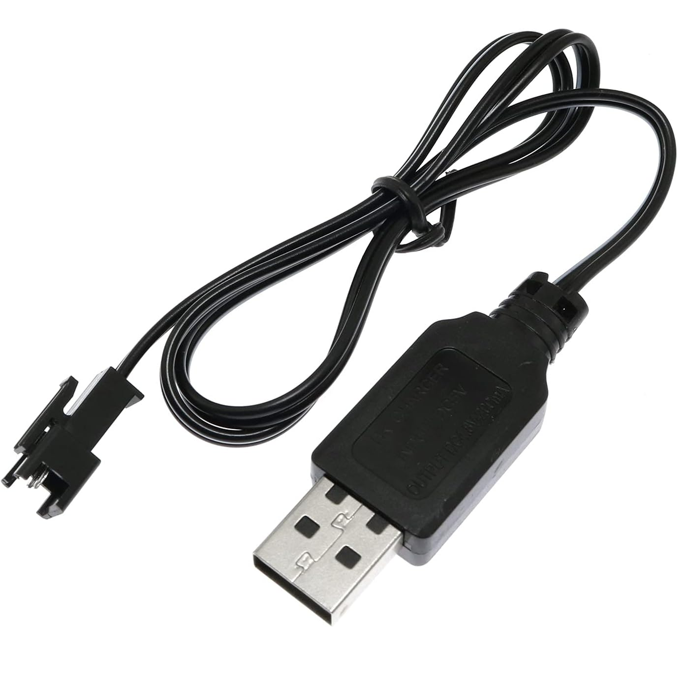 Cable de carga USB para coche RC 4.8 V 250mA 0.50 M Negro