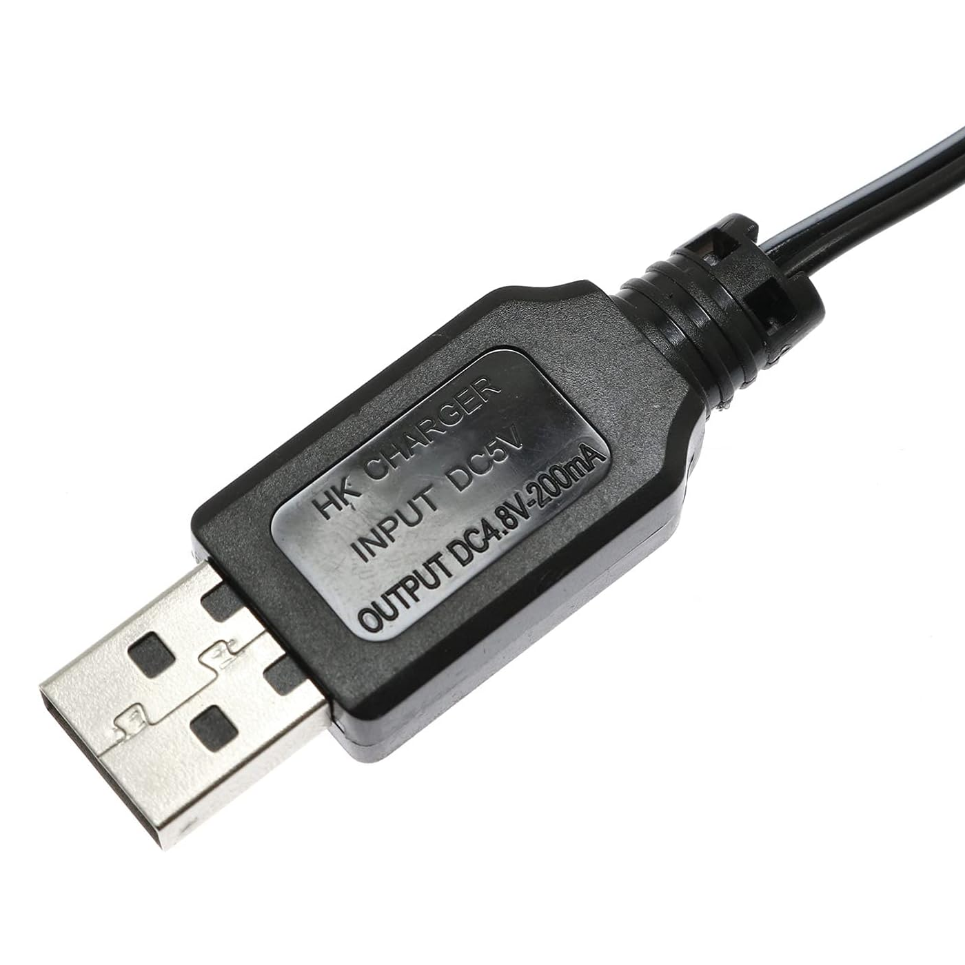 Cable de carga USB para coche RC 4.8 V 250mA 0.50 M Negro