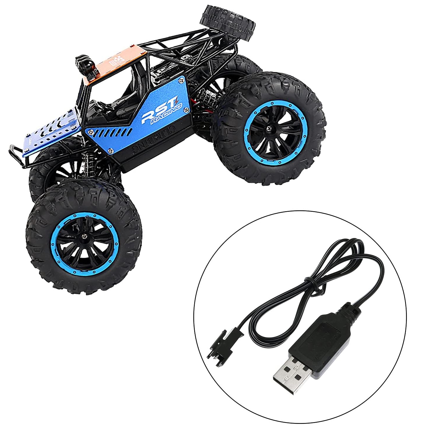 Cable de carga USB para coche RC 4.8 V 250mA 0.50 M Negro