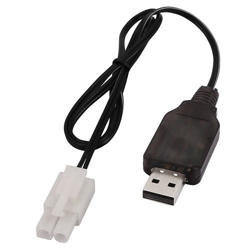 Cable de carga USB para coche RC 9.6 V 200mA 0.50 M Negro