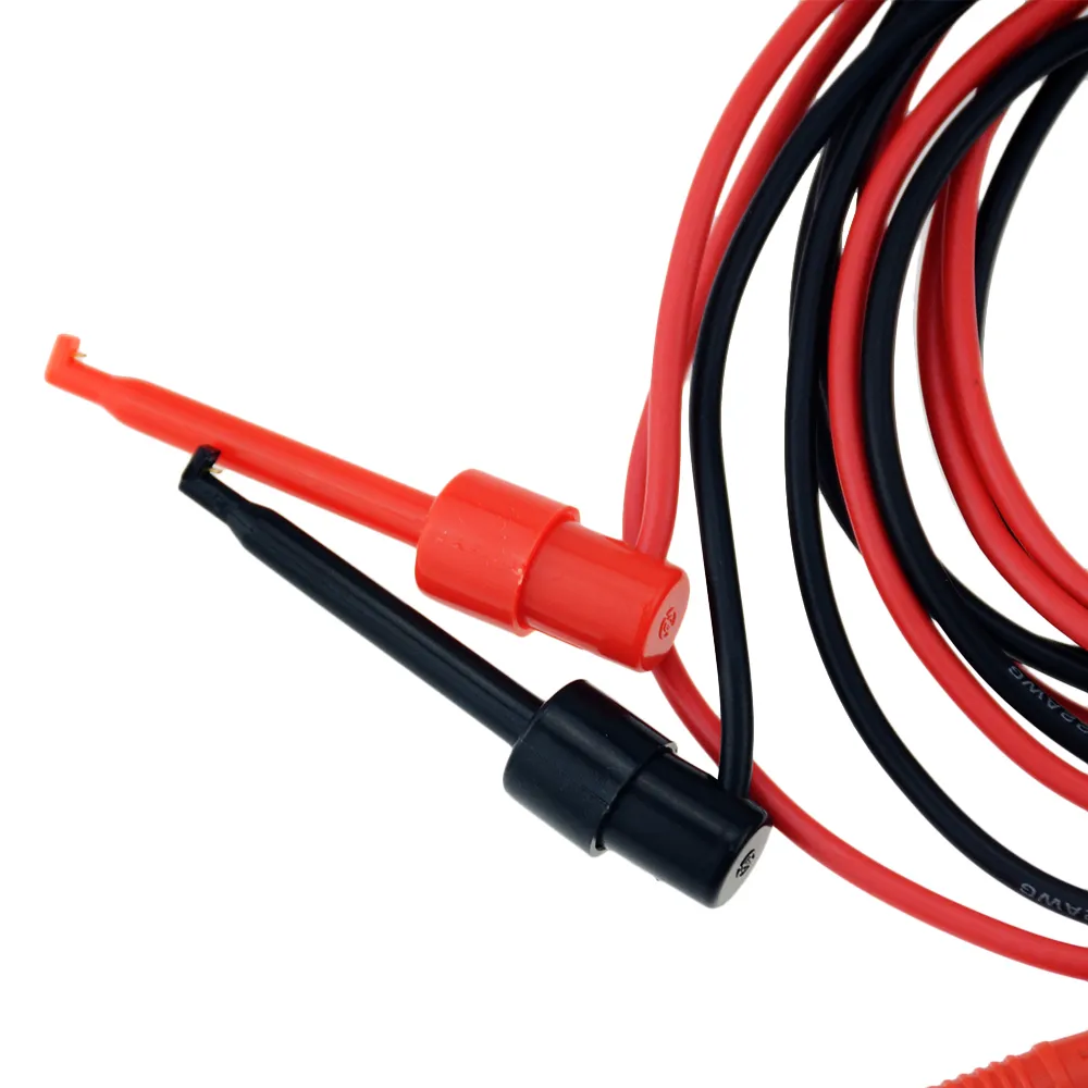 Cable de prueba banana de 4mm a gancho de prueba 1 M Multicolor