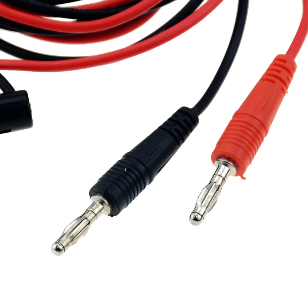 Cable de prueba banana de 4mm a gancho de prueba 1 M Multicolor
