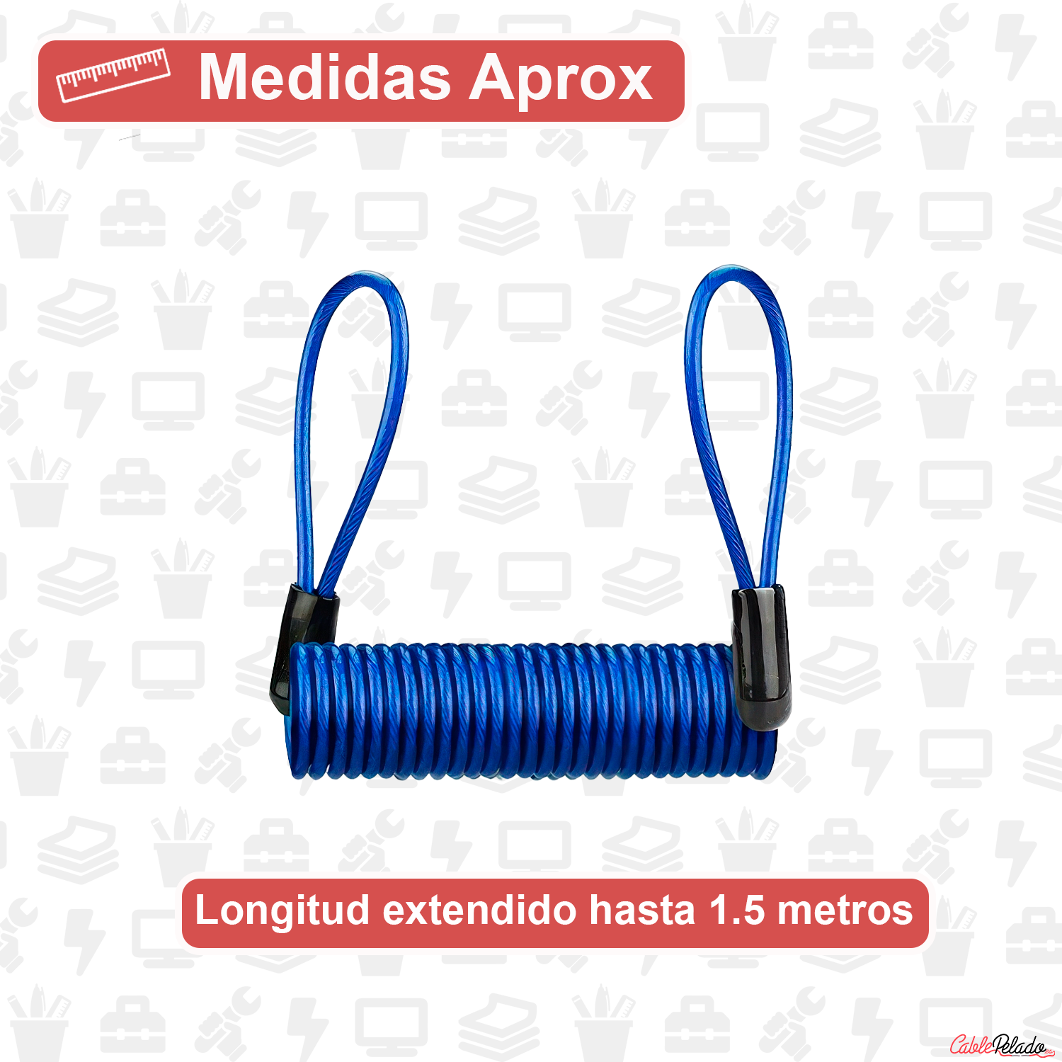 Cable De Recordatorio De Bloqueo  Azul