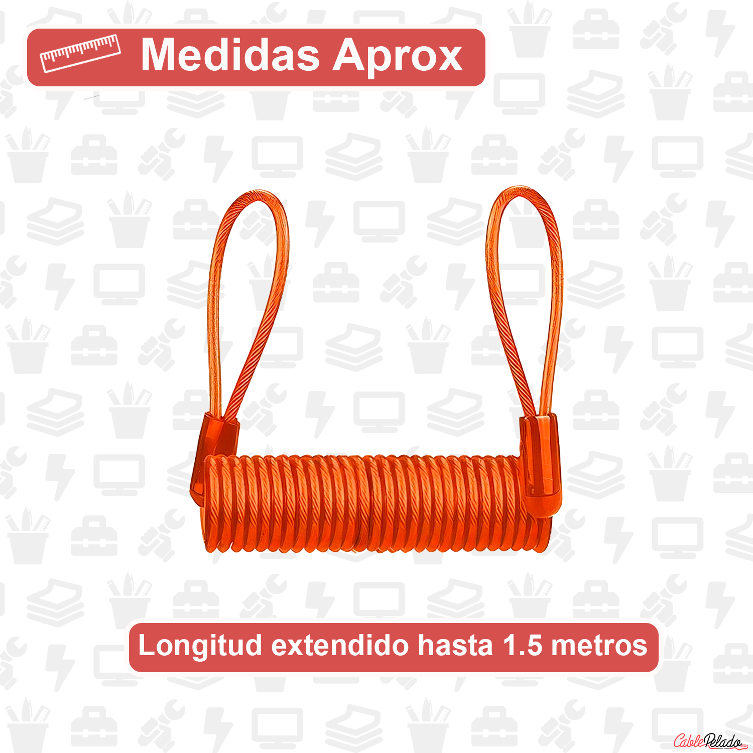 Cable De Recordatorio De Bloqueo  Naranja
