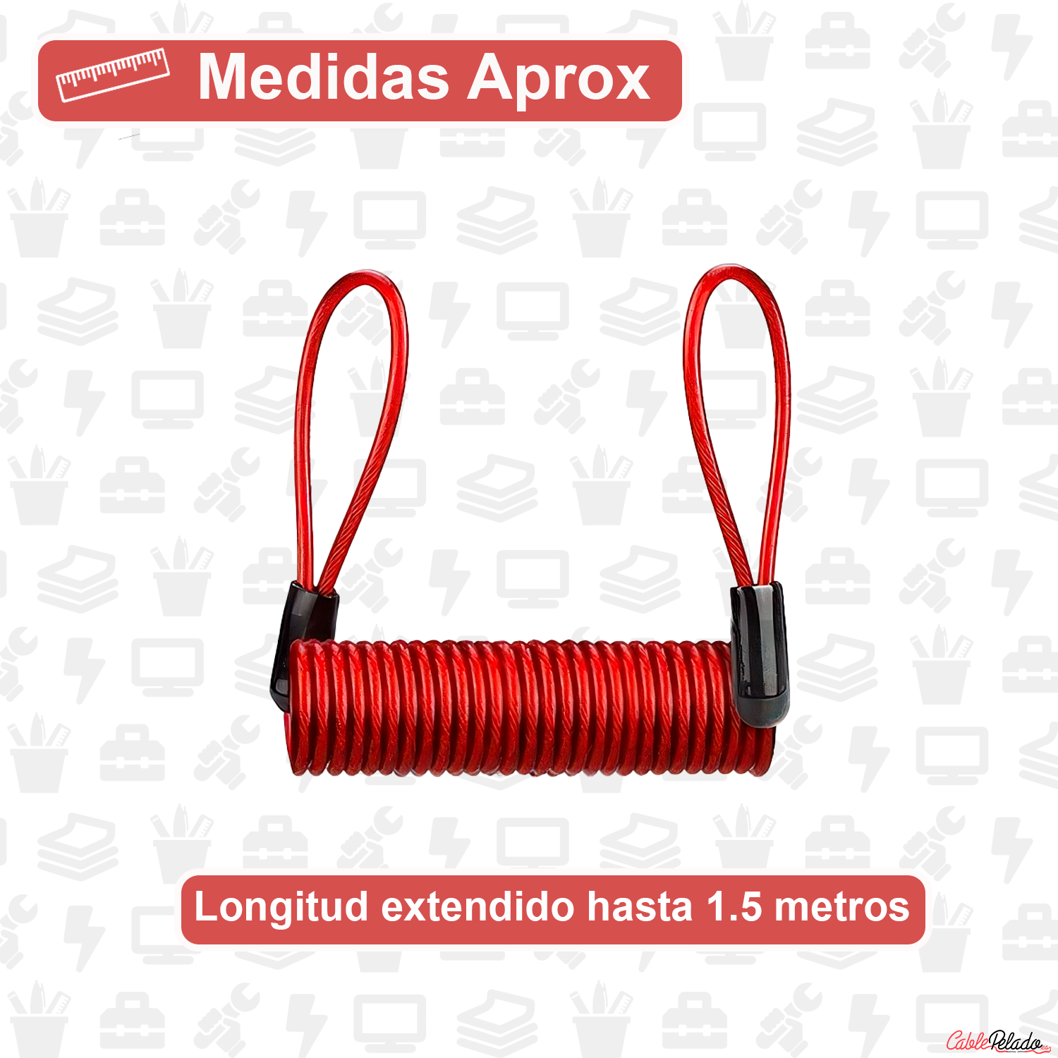 Cable De Recordatorio De Bloqueo  Rojo